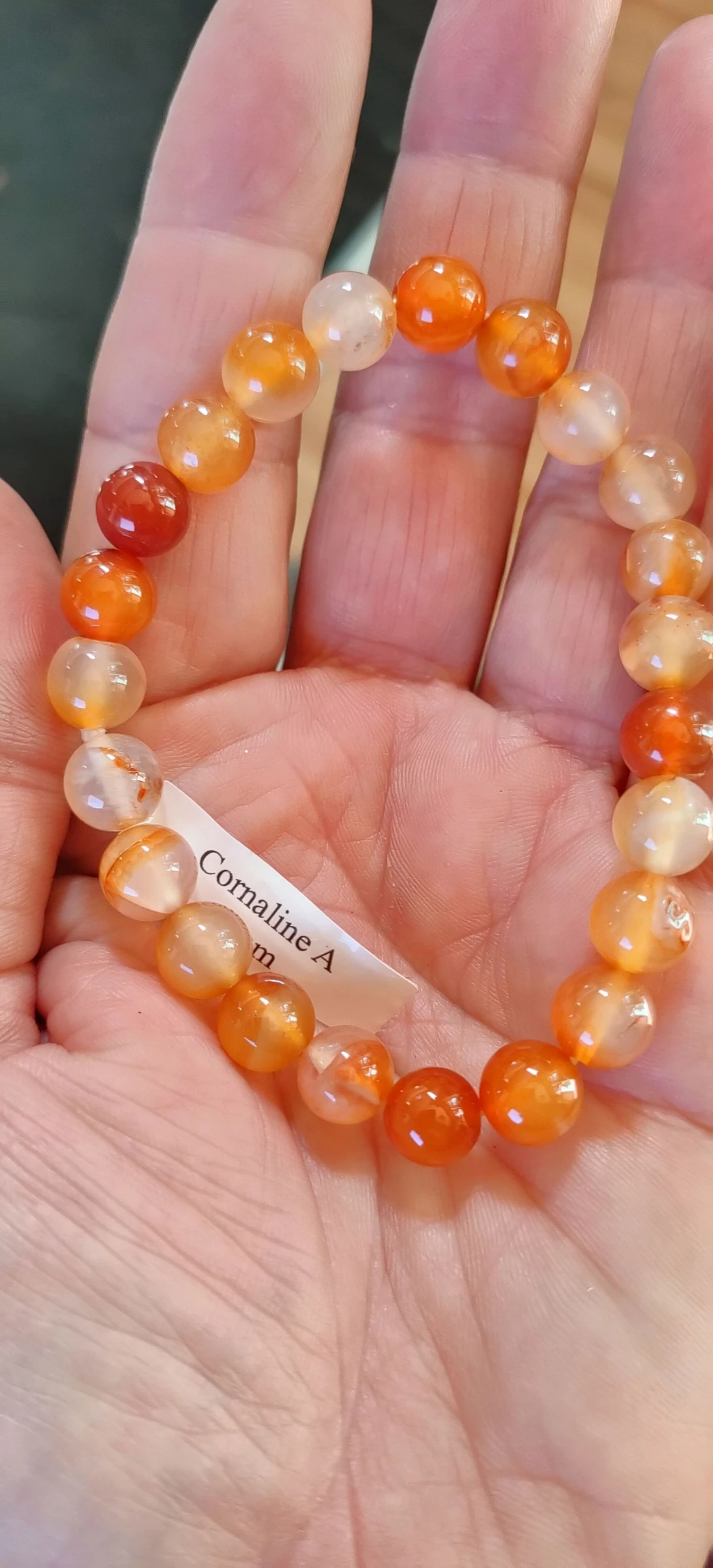 Un joli bracelet en cornaline A